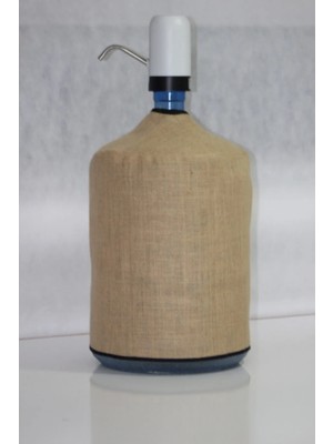 Düşler Ev Tekstili Jüt Kumaş Damacana Kılıfı Ekru Renkli Doğal Malzeme ile Şık Tasarım