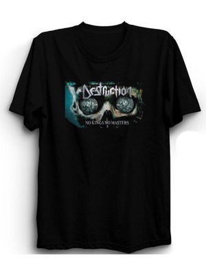 The Fame Destruction, No Kings No Masters, VRS02, Rock Metal Müzik  Pamuk Tişört
