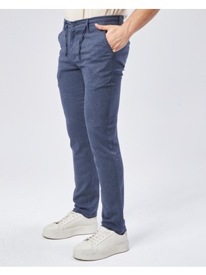 Daddies Cool With Epic Indigo Dokuma Jogging Fit Casual Erkek Pantolon