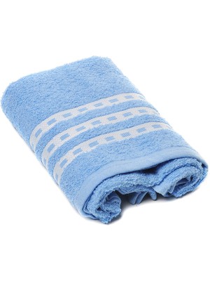 %100 Pamuk Kareli Desen Havlu 30X90