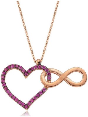 Cey jewelry Gümüş Kalbim Sonsuza Kadar Seninle Kolye