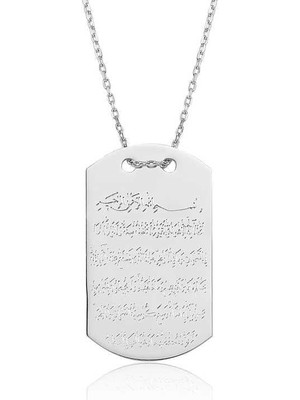 Cey jewelry Gümüş Ayetel Kürsi Bayan Kolye