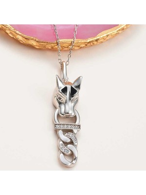 Cey jewelry ​gümüş Kaplan Figürlü Kadın Kolye