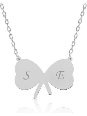 Cey jewelry Gümüş Kurdele Isimli Bayan Kolye