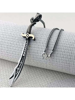 Gumush Gümüş Hz. Ali Zülfikar Kılıcı Kolye