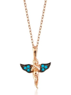 Cey jewelry Gümüş Melek Bayan Kolye