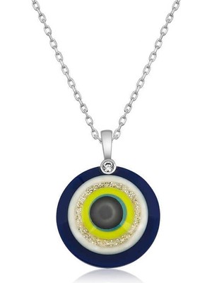 Cey jewelry Gümüş 100 Dilde Seni Seviyorum Nazar Kolye