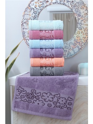 Tekno Trust Lily 6'lı %100 Pamuk El, Yüz ve Mutfak Havlusu Seti - 30X50 cm