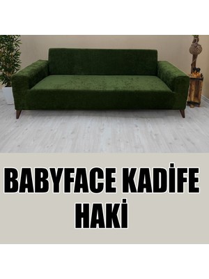 GL Home Babyface Kadife Kumaş Üçlü & Çekyat Koltuk Kılıfı