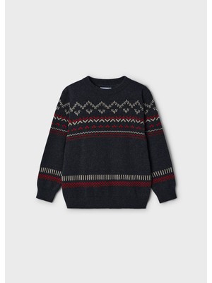 Mayoral Erkek Çocuk Kazak Uzun Kol Bisiklet Yaka Antrasit Renk Günlük Tarz