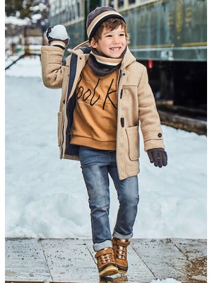 Erkek Çocuk Pantolon-Yumusak Denım Antrasit