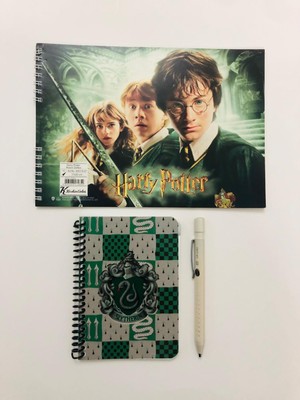 Keskin Kırtasiye Seti ( Harry Potter Resim Defteri 17*25 - Not Defteri - Üçgen Uçlu Kalem )-2