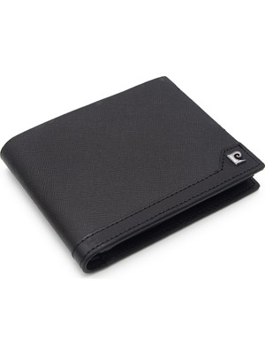 Pierre Cardin Siyah Deri Erkek Cüzdanı 22060S2W Minimalist Stil ve Kartlık Bölmeli Tasarım