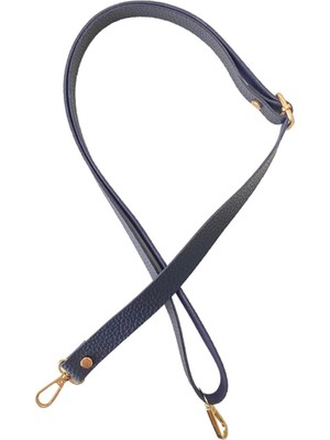 Yumakça Sürgü Tokalı Ayarlanabilir Çanta Askısı 135 Cm* 2 cm Lacivert Renk Altın Kancalı
