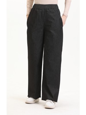 Sefa Merve Beli Lastikli Kot Pantolon 1793MYZ-01 Antrasit