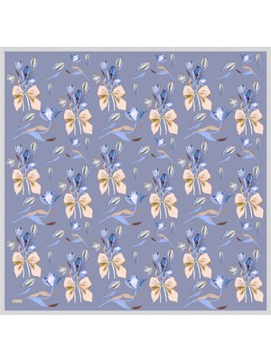 Belli Twill Ipek Eşarp - 4037-84 Lavanta