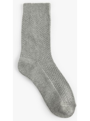 Koton Dokulu Pamuklu Soket Çorap