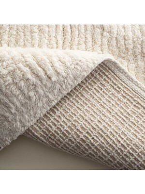 Tekno Trust Rita 2'Li Banyo Paspas Seti  Karde Pamuk Krem 60x90-40x60