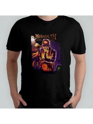 Pixxa Megadeth - Rust In Peace  Pamuklu Bisiklet Yaka T-Shirt Model 1