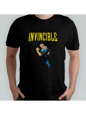 Pixxa Invincible  Pamuklu Bisiklet Yaka T-Shirt Model 2