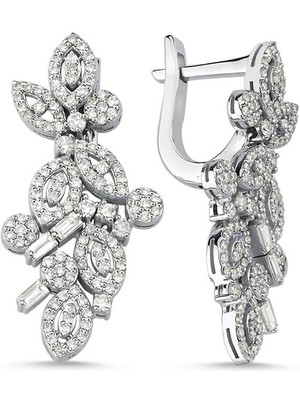 Noche Diamond 1,08 Karat Baget Pırlanta Küpe