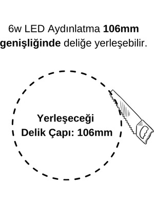 Cata Ct-5145 Eco 6W Panel Led Armatür  Günışığı