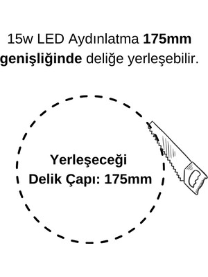 Cata Ct-5148 Eco 15W Panel Led Armatür  Beyaz