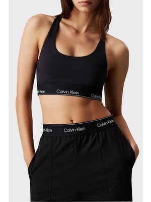 Calvin Klein Streç Logo Baskılı Kalın Askılı Dolgusuz Sporcu Sütyeni 00GWF4K227BAE Bayan Sütyen 00GWF4K227 Bae