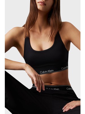 Calvin Klein Streç Logo Baskılı Kalın Askılı Dolgusuz Sporcu Sütyeni 00GWF4K227BAE Bayan Sütyen 00GWF4K227 Bae