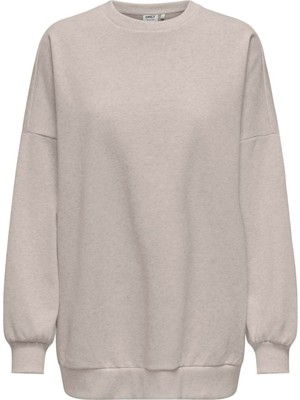 Only Onldaze L/s Oversıze O-Neck Swt Kadın Bej Sweatshirt - 15335172