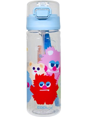 Xoxo Pipetli Mavi Plastik Matara 500 ml K7592