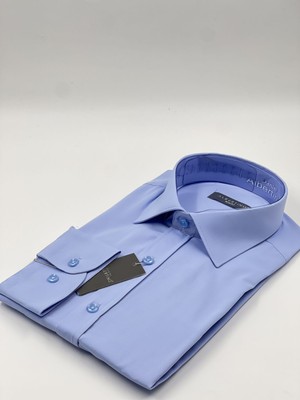 Italyan Stil Slim Fit Erkek Dik Yaka Gömlek