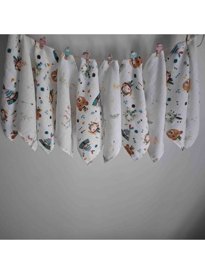 Dery Collection Müslin Bebek Ağız Bezi 10 Adet 25X25 Oeko-Tex Sertifikalı