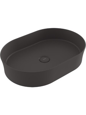Bocchi Slim Line Oval Lavabo 55 x 38 cm Mat Antrasit