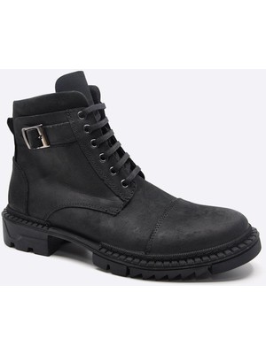 Fosco Deri Siyah Kışlık Erkek Bot 549760 01