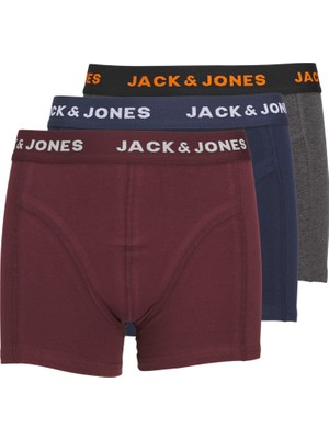 Jack & Jones Çocuk 3'lü Düz Boxer Paketi - Black