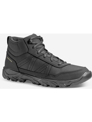 Decathlon Quechua Erkek Outdoor Ayakkabı - Gri / Bej - NH100 Mid