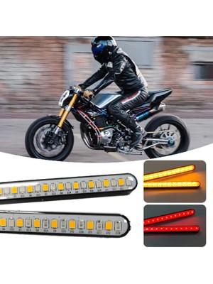 Sistem Led Market 24 Smd LED Çakarlı Stop  Kayar Sinyal 10CM