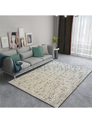 Ecosıa Carpet Ecosıa Modern Şönil Kilim Halı Yüksek Kalite Yolluk Antrasit Yıkanabilir Saçaklı  Kaymaz Taban