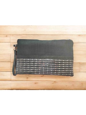 Vertiginoso Siyah Şık Kadın Portföy Clutch El Çantası