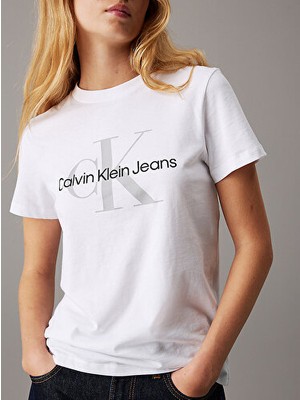 Calvin Klein Ss Monologo Crewneck Tee