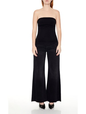 Forever 21 F21 Büzgülü Straplez Büstiyer