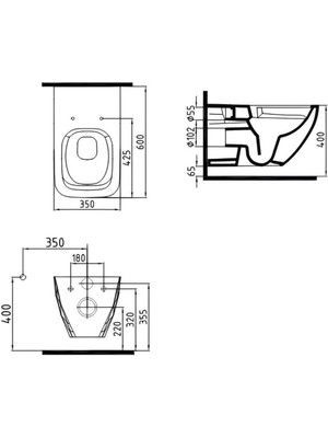 Bien Kristal Kanalsız Asma Klozet + Bien Astro Duroplast Yavaş Kapak