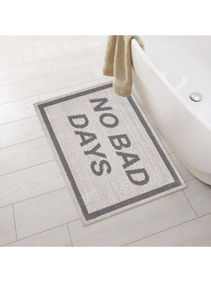 Evidea Soft No Bad Days Banyo Paspası - Ekru - 50X80 cm