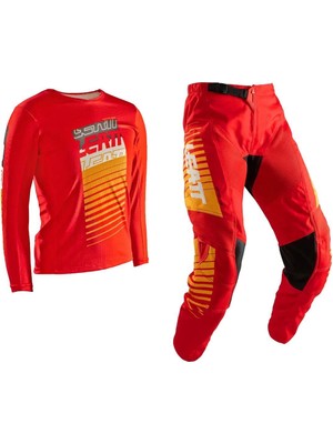 Leatt 3.5 Çocuk Jersey Pantolon Takımı Kırmızı