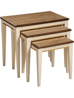 Furax Zigon Sehpa Maya Meşe Krem