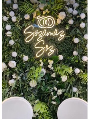 'sözümüz Söz' Neon LED Söz&nişan&düğün Organizasyon Işıklı Tablo