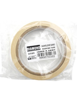 Diamond Maskeleme(Krepe) Bandı 18MMX25M 1 Adet
