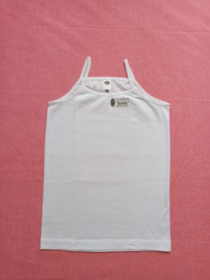 Minilkabebe Penye Ribana Ip Askılı Kız Çocuk Atlet 3 Lü Beyaz