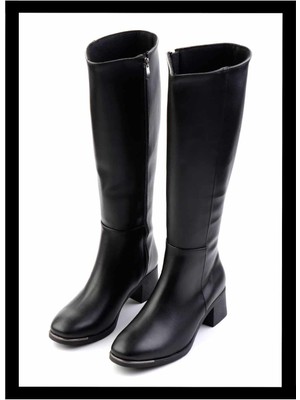 Bambi Siyah   Kadın Bot & Bootie K03924040509